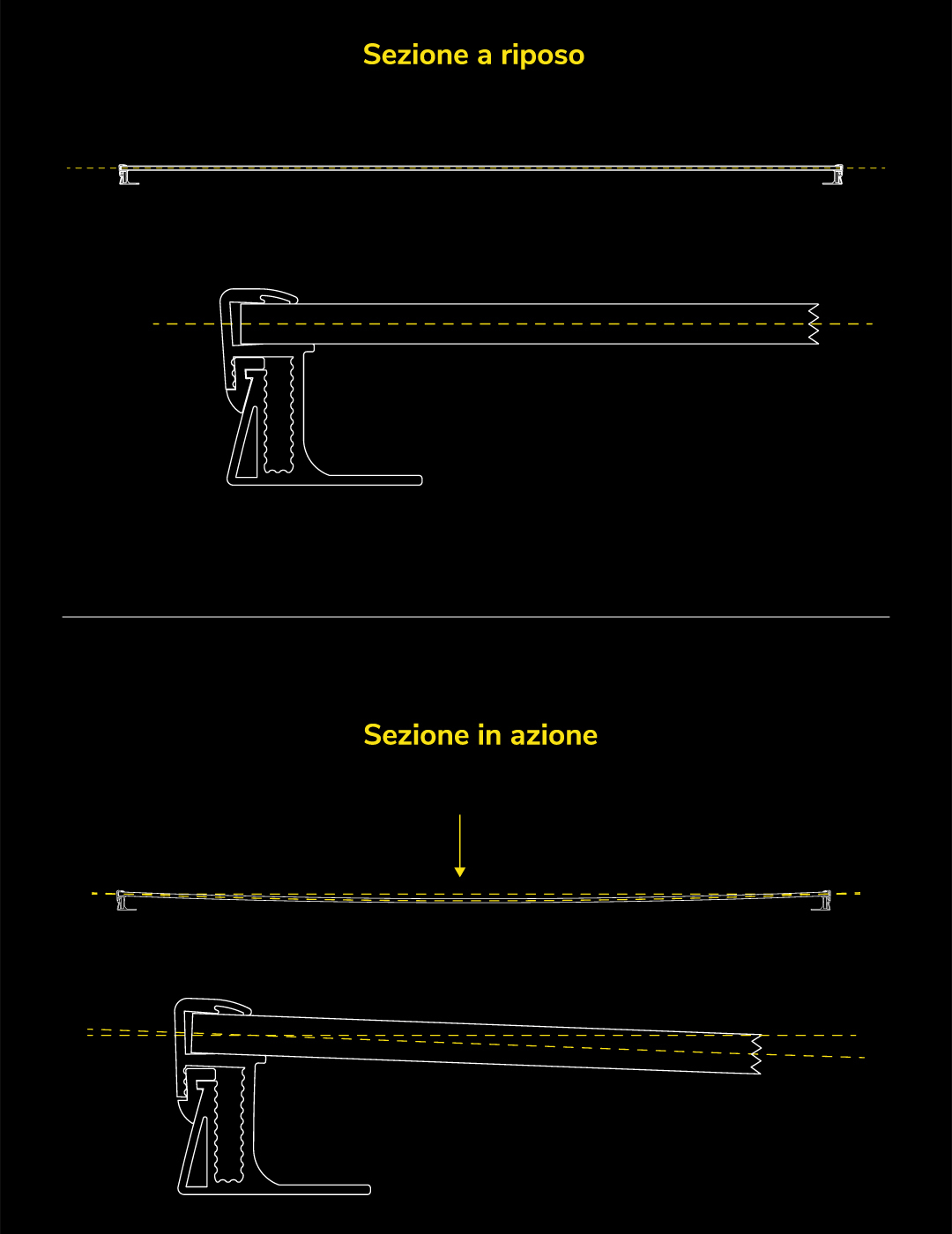 disegno tecnico mobile sollecitazioni effetto lastra